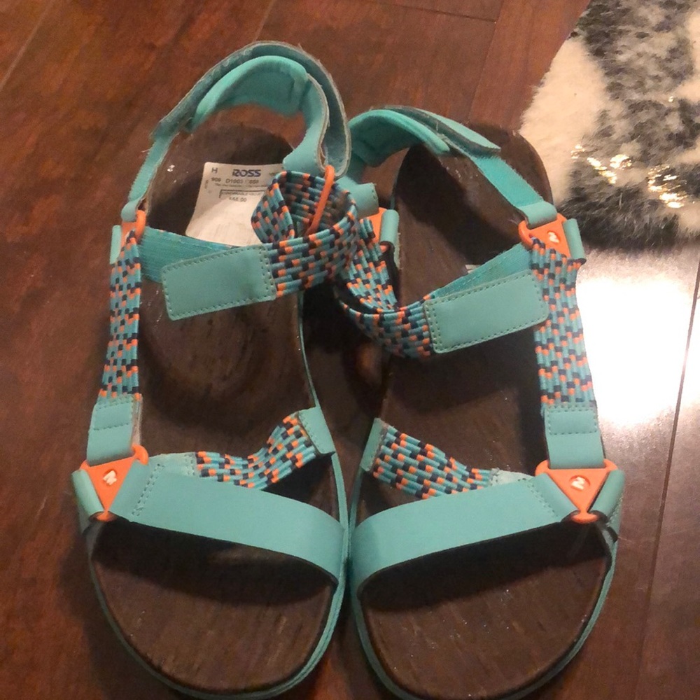 Merrell blue and Orange sandals
